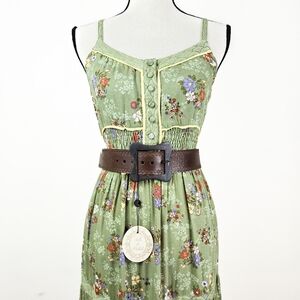 NWT Tulle and Batiste Abeke Handmade Leather Belt, Walnut